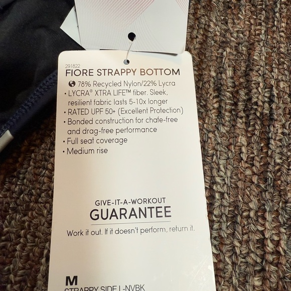 NWT Athleta Fiore Strappy Bikini Bottom Size Medium - Picture 7 of 9